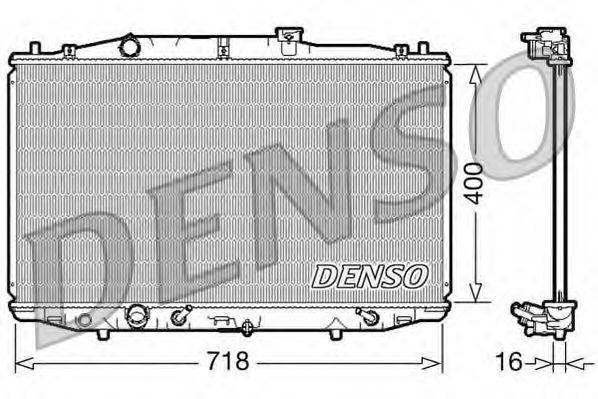 DENSO DRM40024 Радіатор, охолодження двигуна