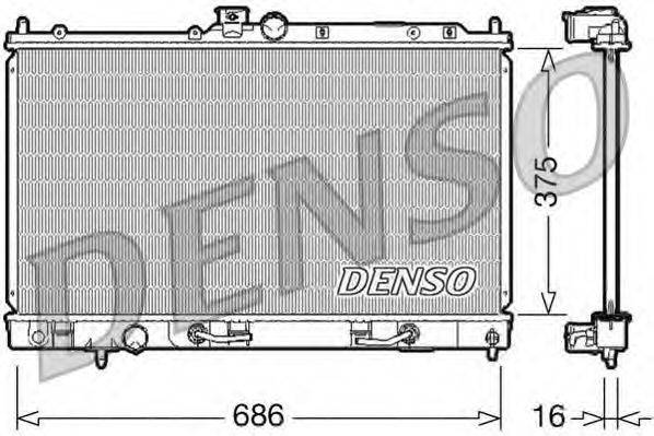 MITSUBISHI 1350A259 Радіатор, охолодження двигуна