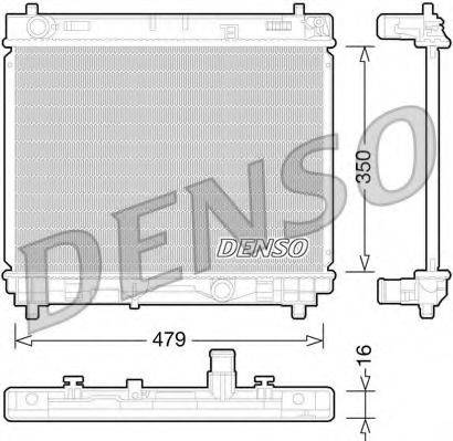 DENSO DRM50059 Радіатор, охолодження двигуна