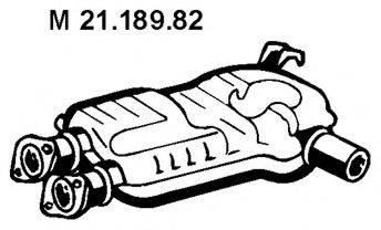 BMW 18121723507 Середній глушник вихлопних газів