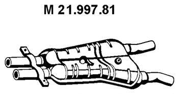 BMW 18 10 1 438 567 Середній глушник вихлопних газів