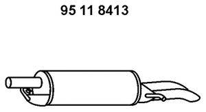 VW 3B0253609B Глушник вихлопних газів кінцевий