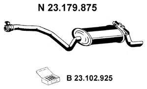 MERCEDES-BENZ 201 490 11 01 Глушник вихлопних газів кінцевий