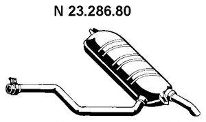 MERCEDES-BENZ 1244918201 Глушник вихлопних газів кінцевий