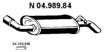FORD 1659729 Глушник вихлопних газів кінцевий