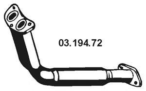 FIAT 7751665 Труба вихлопного газу