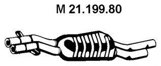 KLARIUS 261017 Середній глушник вихлопних газів
