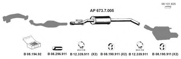 EBERSPACHER AP2489 Система випуску ОГ