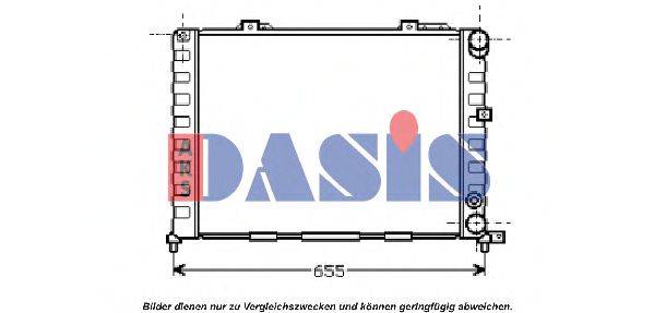 AKS DASIS 01002052 Радіатор, охолодження двигуна