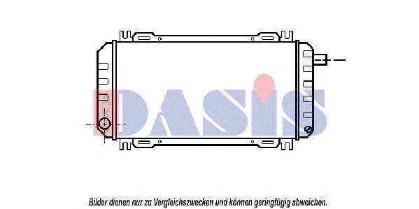 AKS DASIS 090008N Радіатор, охолодження двигуна