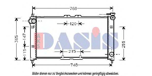 AKS DASIS 110400N Радіатор, охолодження двигуна