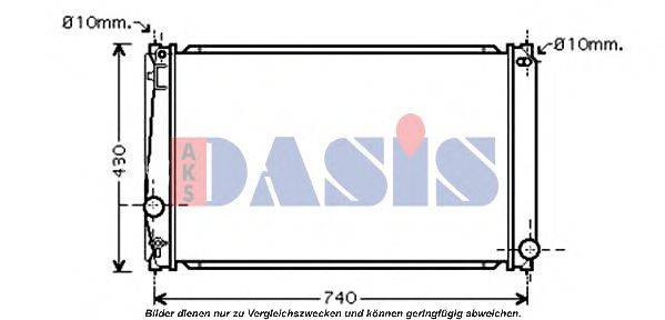 AKS DASIS 210162N Радіатор, охолодження двигуна