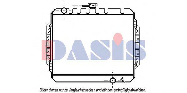 AKS DASIS 3401601 Радіатор, охолодження двигуна