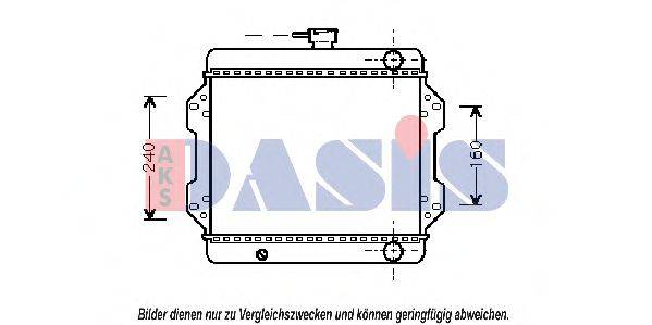 AKS DASIS 320030N Радіатор, охолодження двигуна