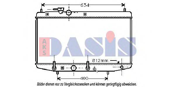 AKS DASIS 360220N Радіатор, охолодження двигуна