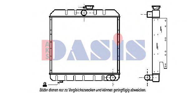 AKS DASIS 370010N Радіатор, охолодження двигуна