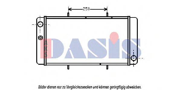 AKS DASIS 370180N Радіатор, охолодження двигуна