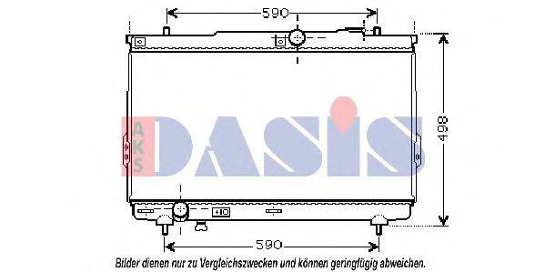 AKS DASIS 510035N Радіатор, охолодження двигуна