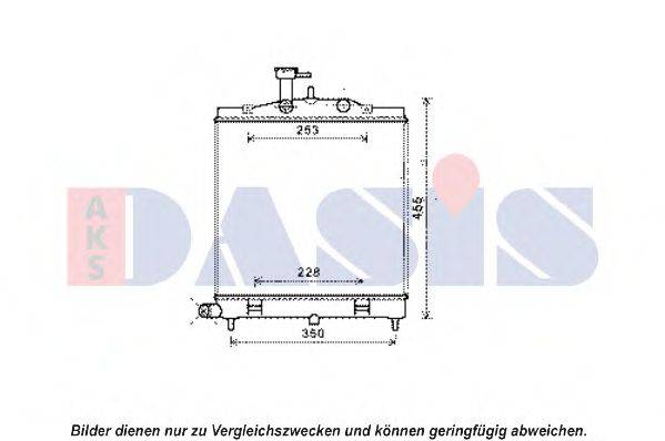 AKS DASIS 510145N Радіатор, охолодження двигуна