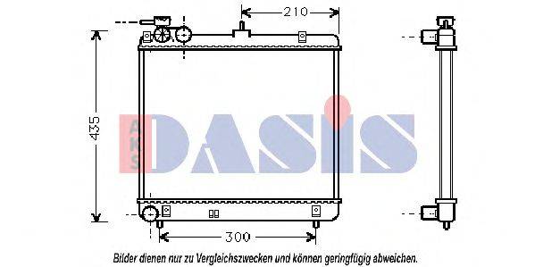 AKS DASIS 560350N Радіатор, охолодження двигуна