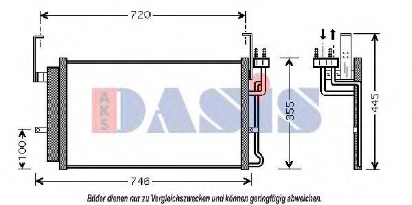 AKS DASIS 562005N Конденсатор, кондиціонер