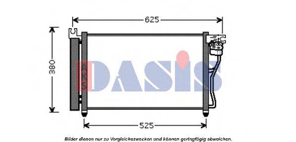 AKS DASIS 562009N Конденсатор, кондиціонер