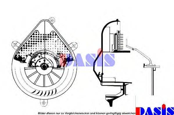 CITROEN/PEUGEOT 6441AO Вентилятор салону