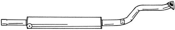 AKS DASIS SG16407 Середній глушник вихлопних газів