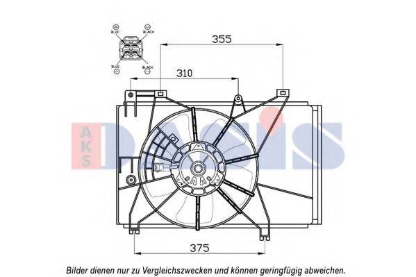 MAZDA ZJ3815025 Вентилятор, охолодження двигуна