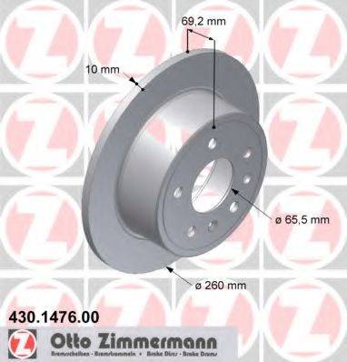 ZIMMERMANN 430147600 гальмівний диск