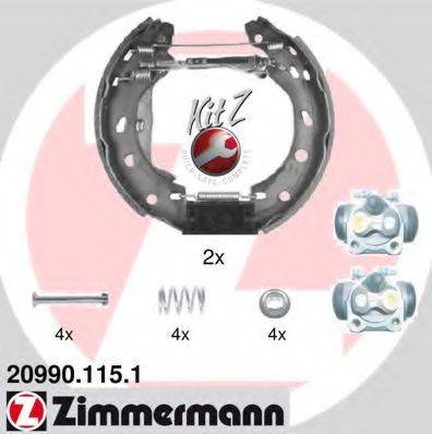 ZIMMERMANN 209901151 Комплект гальмівних колодок