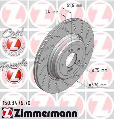 ZIMMERMANN 150347670 гальмівний диск