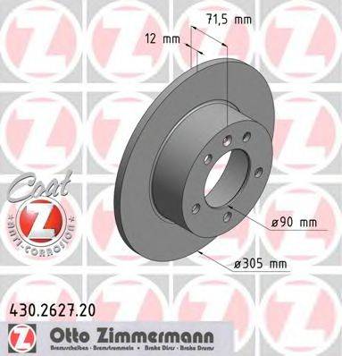 ZIMMERMANN 430262720 гальмівний диск