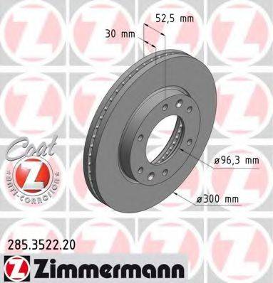 ZIMMERMANN 285352220 гальмівний диск