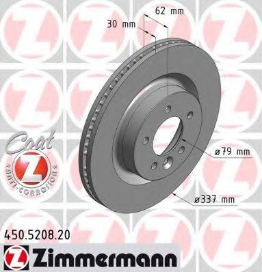 ZIMMERMANN 450520820 гальмівний диск