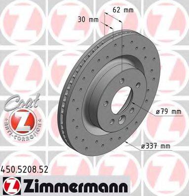 ZIMMERMANN 450520852 гальмівний диск