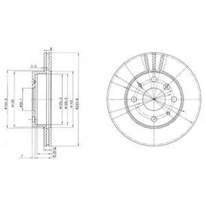 DAIHATSU 43512-87723-OOO гальмівний диск