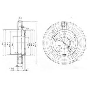 KAGER 370079 гальмівний диск