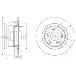 BRAKE ENGINEERING DI956005 гальмівний диск