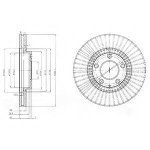 DELPHI BG4027 гальмівний диск