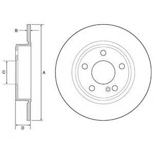 DELPHI BG4555C гальмівний диск