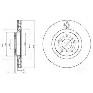 DELPHI BG4162C гальмівний диск