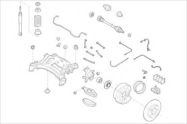 DELPHI MERC04688R Підвіска колеса