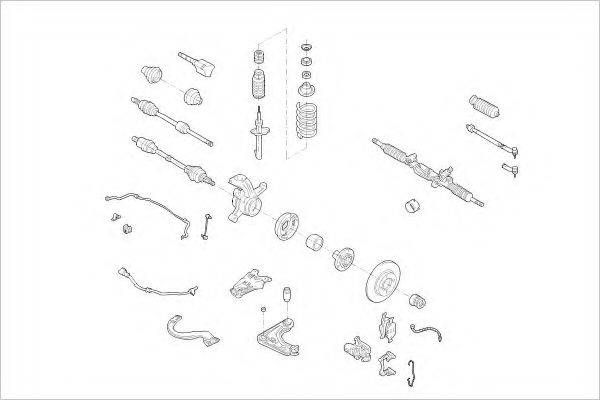 DELPHI FORD17305F Підвіска колеса