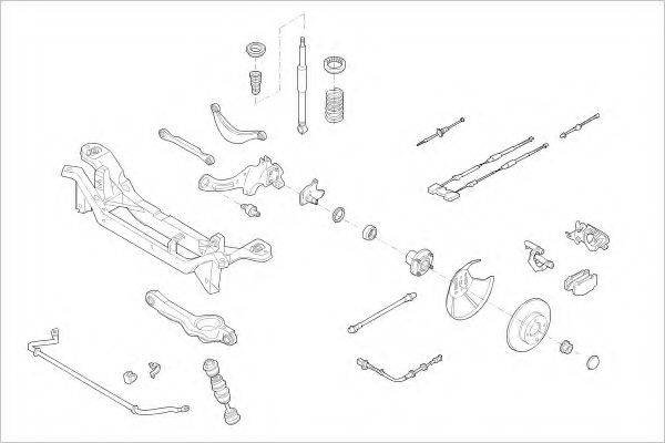 DELPHI FORD16631R Підвіска колеса