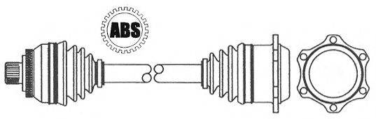 AUDI 4D0407272F Приводний вал