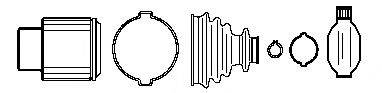 FARCOM 134663 Шарнірний комплект, приводний вал