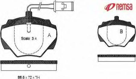 ROVER STC9148 Комплект гальмівних колодок, дискове гальмо