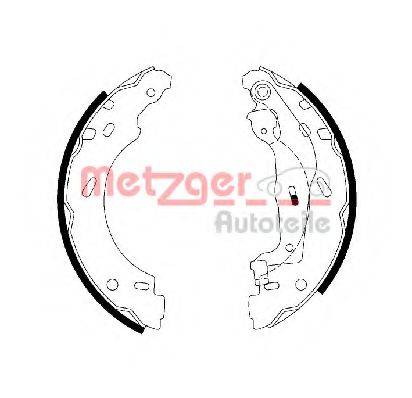 METZGER MG112 Комплект гальмівних колодок