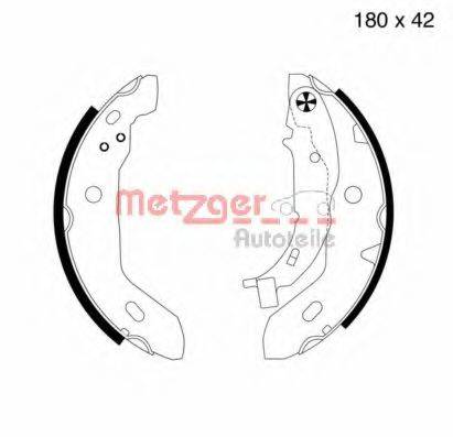 METZGER MG713 Комплект гальмівних колодок